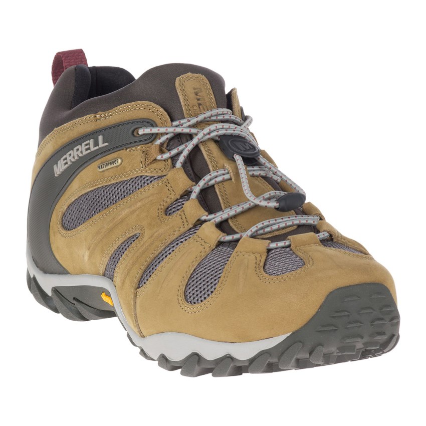 Chaussures Randonnée Merrell Chameleon 8 Stretch Waterproof Marron Clair Homme | H.C.VJOJ